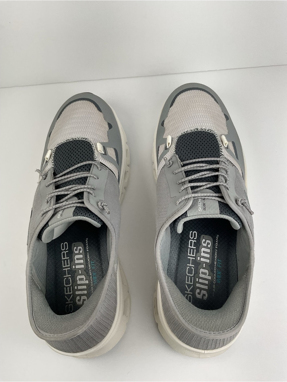 Skechers Slip-Ins Men’s Size 10.5 Gray Hands Free Comfort Walking Shoes - Picture 8 of 11
